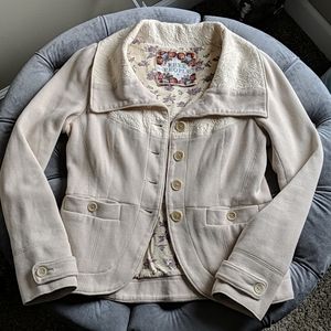 Free People cream jacket